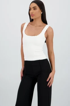 Shasa Knitted Top with Strap Detail