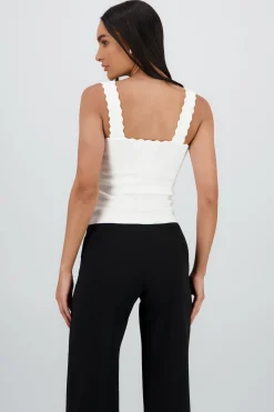 Shasa Knitted Top with Strap Detail