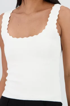 Shasa Knitted Top with Strap Detail