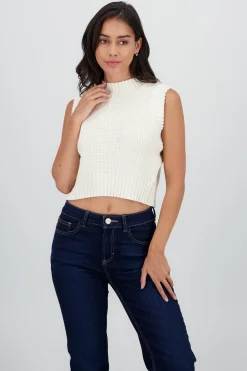 Shasa Knitted vest with back detail