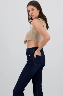 Shasa Knitted Vest with Clasps