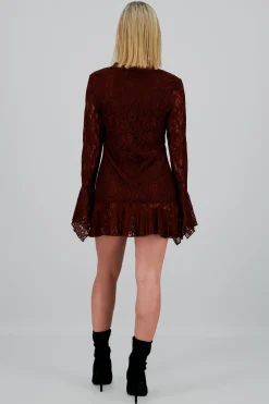 Shasa Lace Bell Sleeve Dress