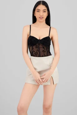Shasa Lace Bodysuit with Cups