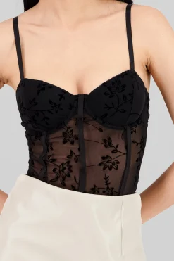 Shasa Lace Bodysuit with Cups