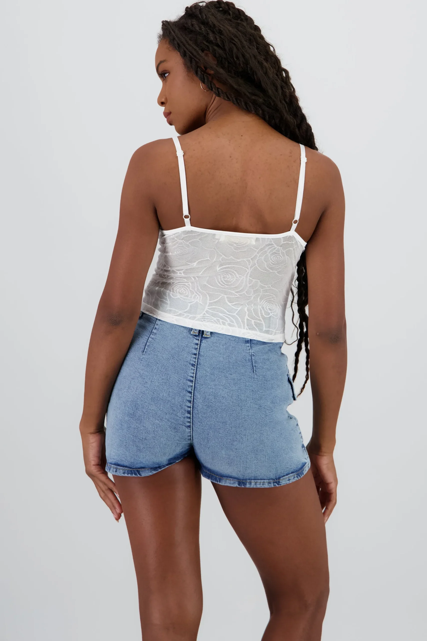 Shasa Lace Corset with Boning Detail