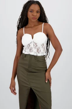 Shasa Lace Detail Corset