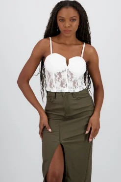 Shasa Lace Detail Corset