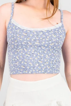 Shasa Lace Detail Crop Top
