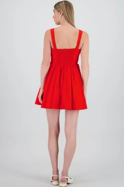 Shasa Lace Detail Mini Dress
