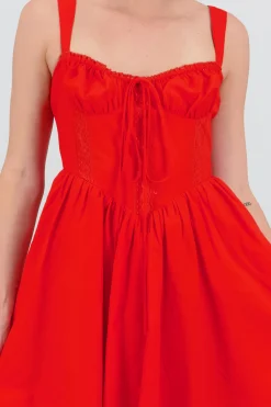 Shasa Lace Detail Mini Dress