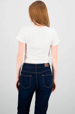 Shasa Lace Detail Short Sleeve T Shirt