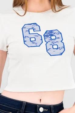 Shasa Lace Detail Short Sleeve T Shirt