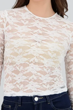 Shasa Lace Long Sleeve Top