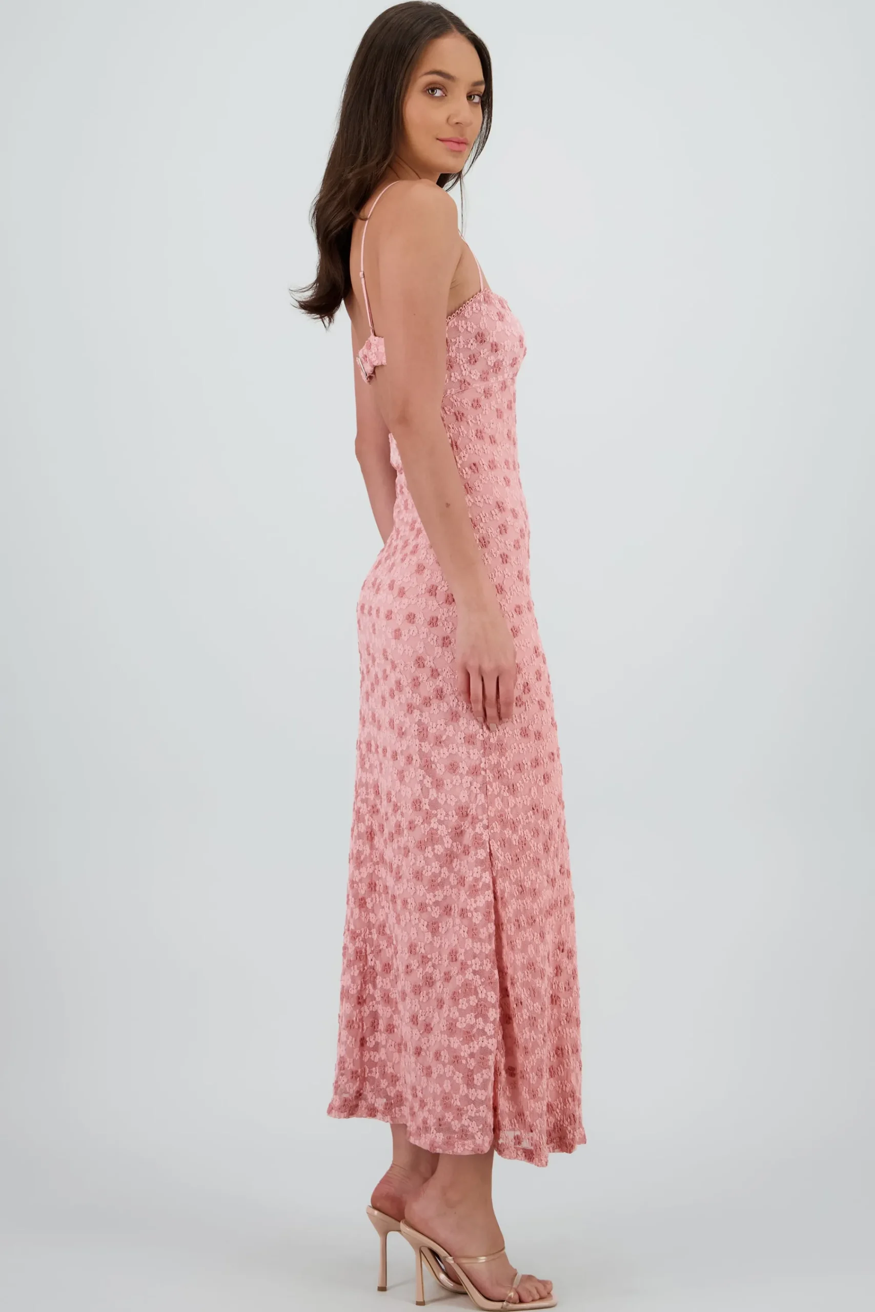 Shasa Lace Maxi Dress with Back Detail