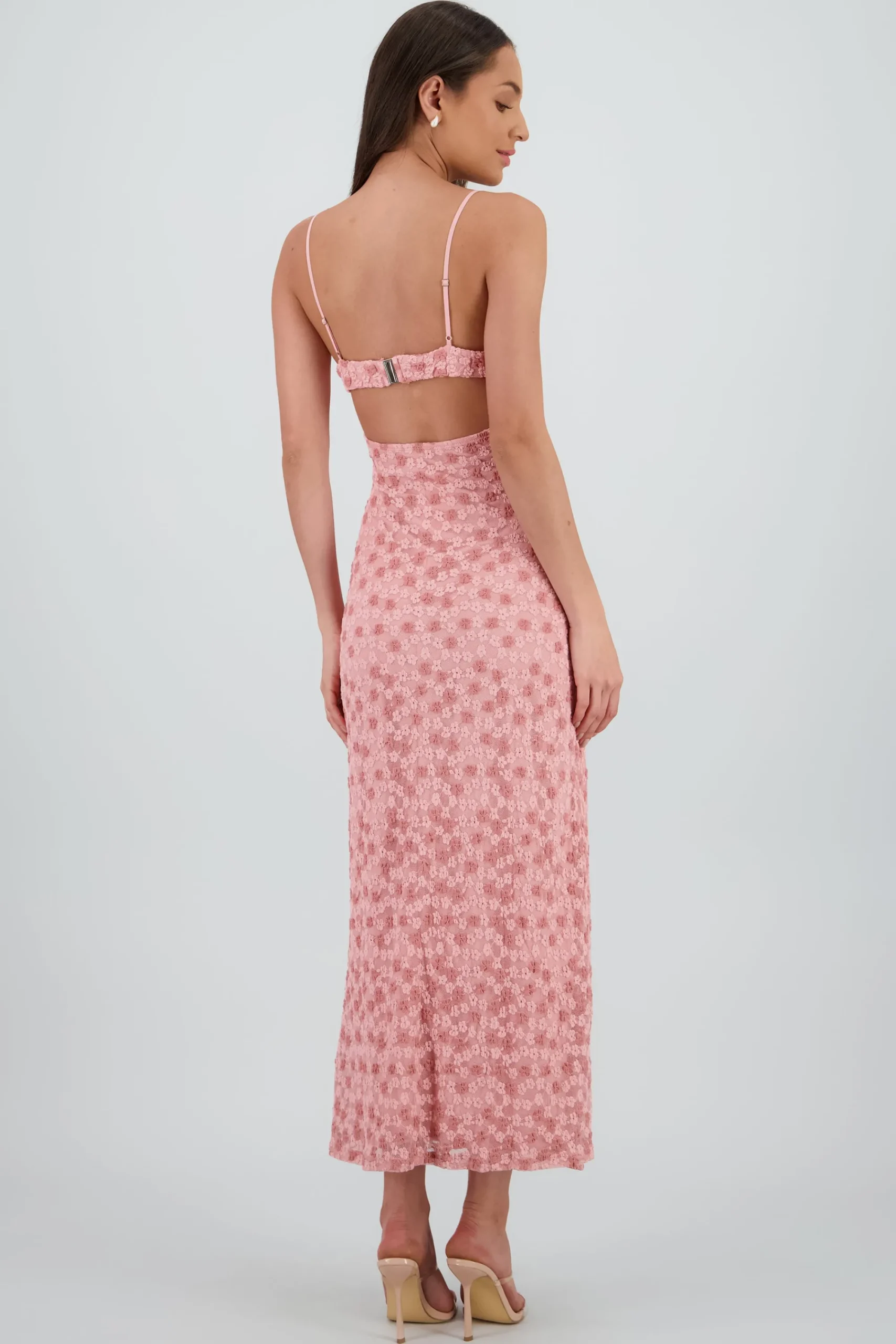 Shasa Lace Maxi Dress with Back Detail