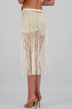 Shasa Lace Midi Skirt