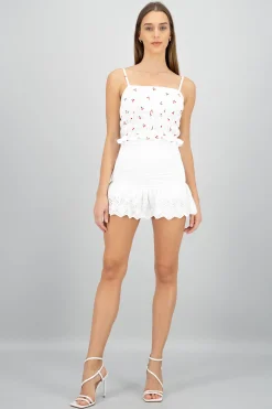 Shasa Lace Mini Skirt