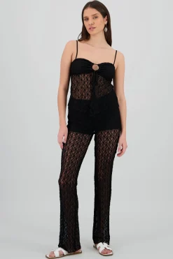 Shasa Lace Textured Pants
