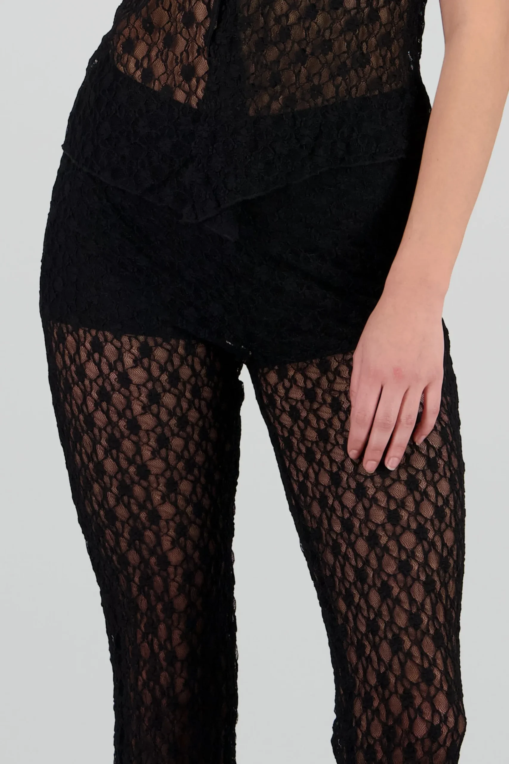 Shasa Lace Textured Pants