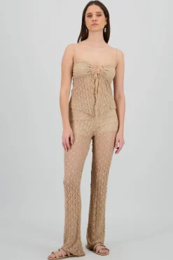 Shasa Lace Textured Pants