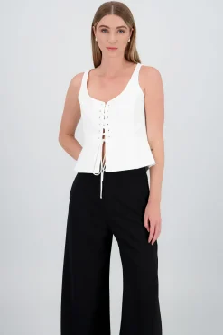 Shasa Lace Up Vest
