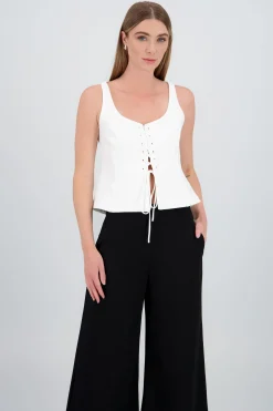 Shasa Lace Up Vest