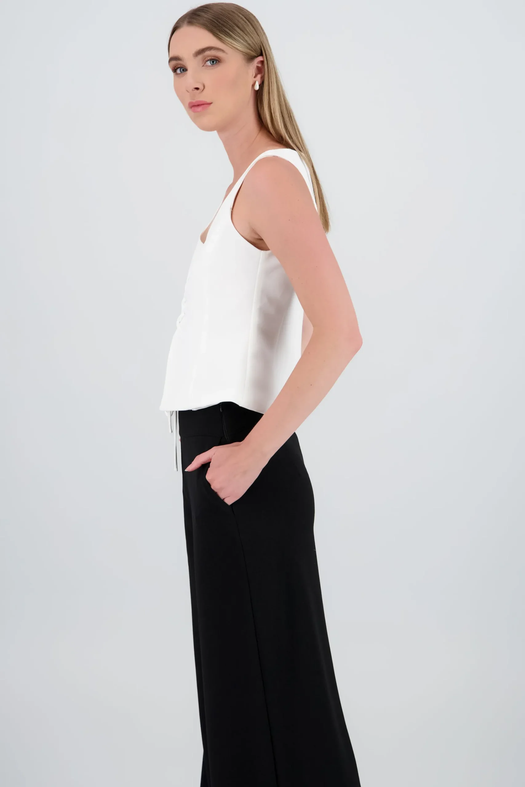 Shasa Lace Up Vest