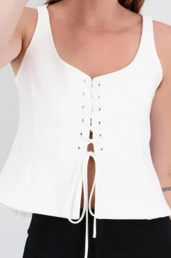 Shasa Lace Up Vest