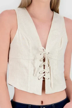 Shasa Lace Up Vest