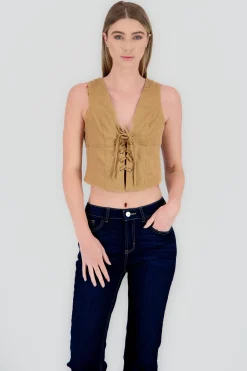 Shasa Lace Up Vest