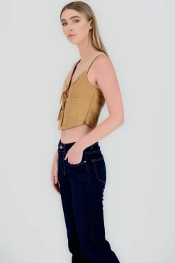 Shasa Lace Up Vest