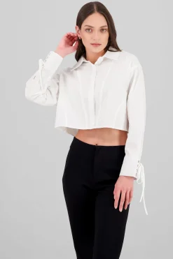 Shasa Lace-Up Detail Shirt