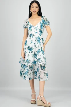 Shasa Layered Floral Maxi Dress