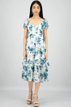 Shasa Layered Floral Maxi Dress