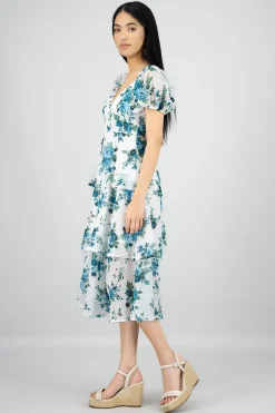 Shasa Layered Floral Maxi Dress