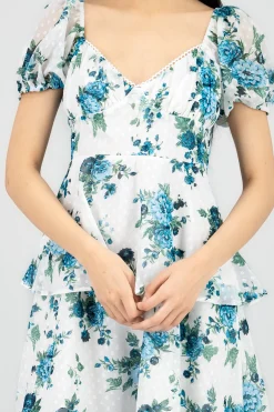 Shasa Layered Floral Maxi Dress