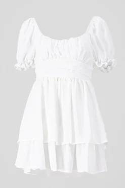 Shasa Layered ruffle mini dress