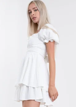 Shasa Layered ruffle mini dress