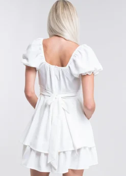 Shasa Layered ruffle mini dress