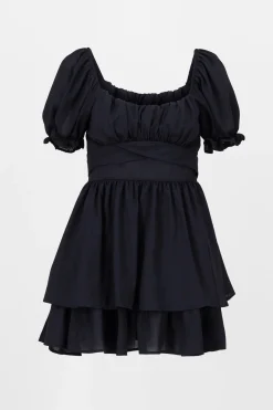 Shasa Layered ruffle mini dress