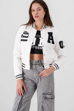 Shasa Lettered Bomber Jacket