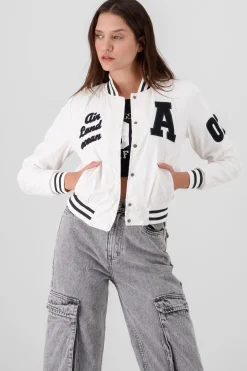 Shasa Lettered Bomber Jacket