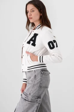 Shasa Lettered Bomber Jacket