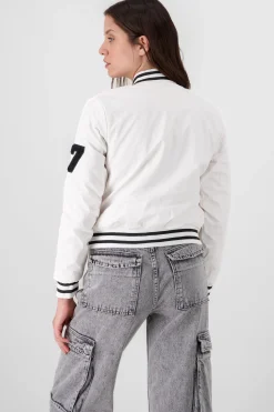 Shasa Lettered Bomber Jacket
