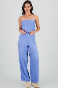 Shasa Lightweight Draped Strapless Jumpsuit