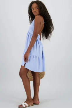 Shasa Lightweight Halter Mini Dress
