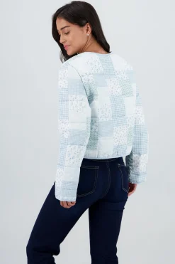 Shasa Lightweight Jacket with Patches and Bow Detail