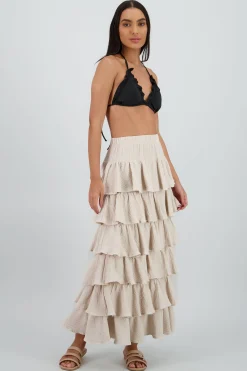 Shasa Lightweight Ruffle Skirt