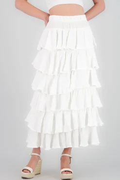 Shasa Lightweight Ruffle Skirt