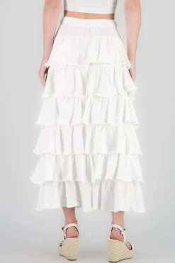Shasa Lightweight Ruffle Skirt